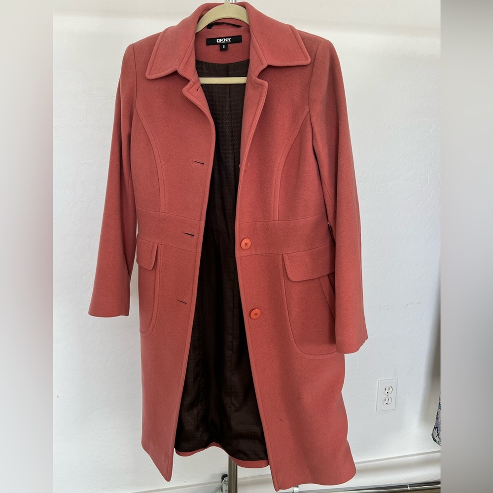 DKNY PINK SIZE 6 COAT